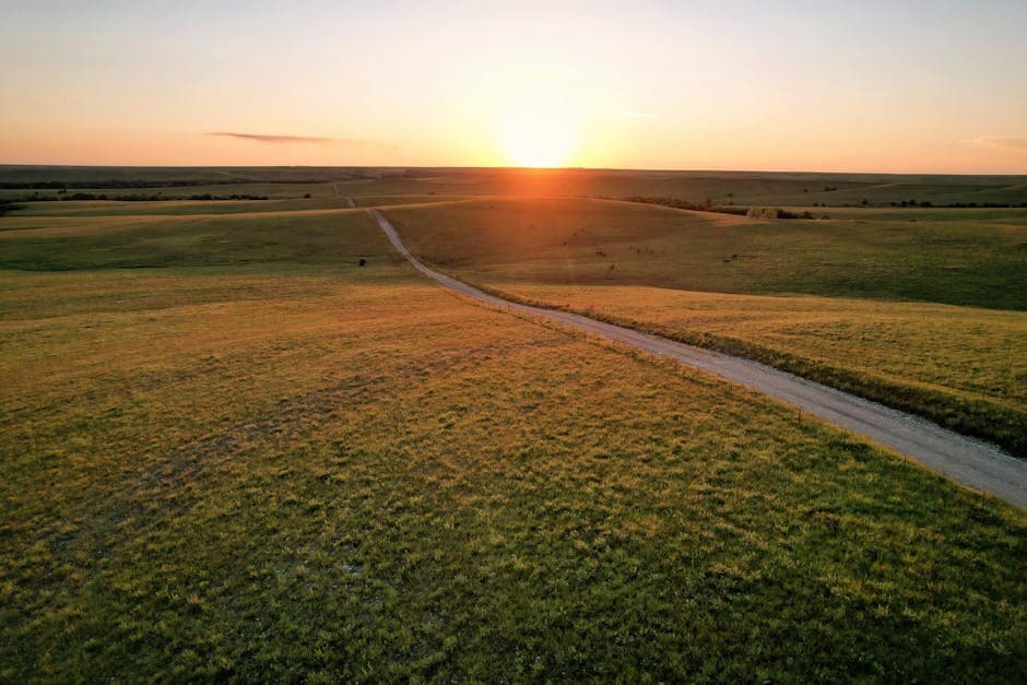 Nebraska — Nebraska prairie sunset