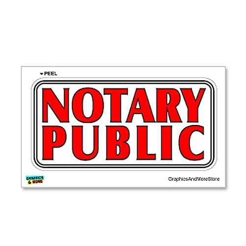 GRAPHICS & MORE Notary Public - Business Store Sign - Window Wall Sticker
