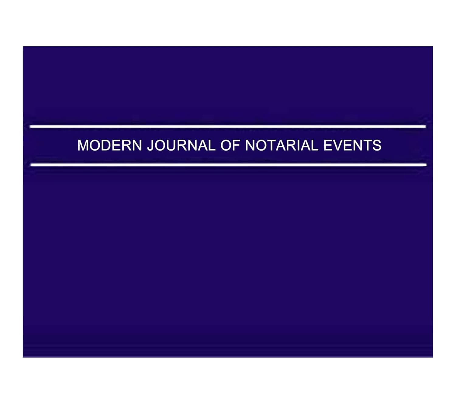 Hubco Modern Journal Of Notarial Events - Soft Cover