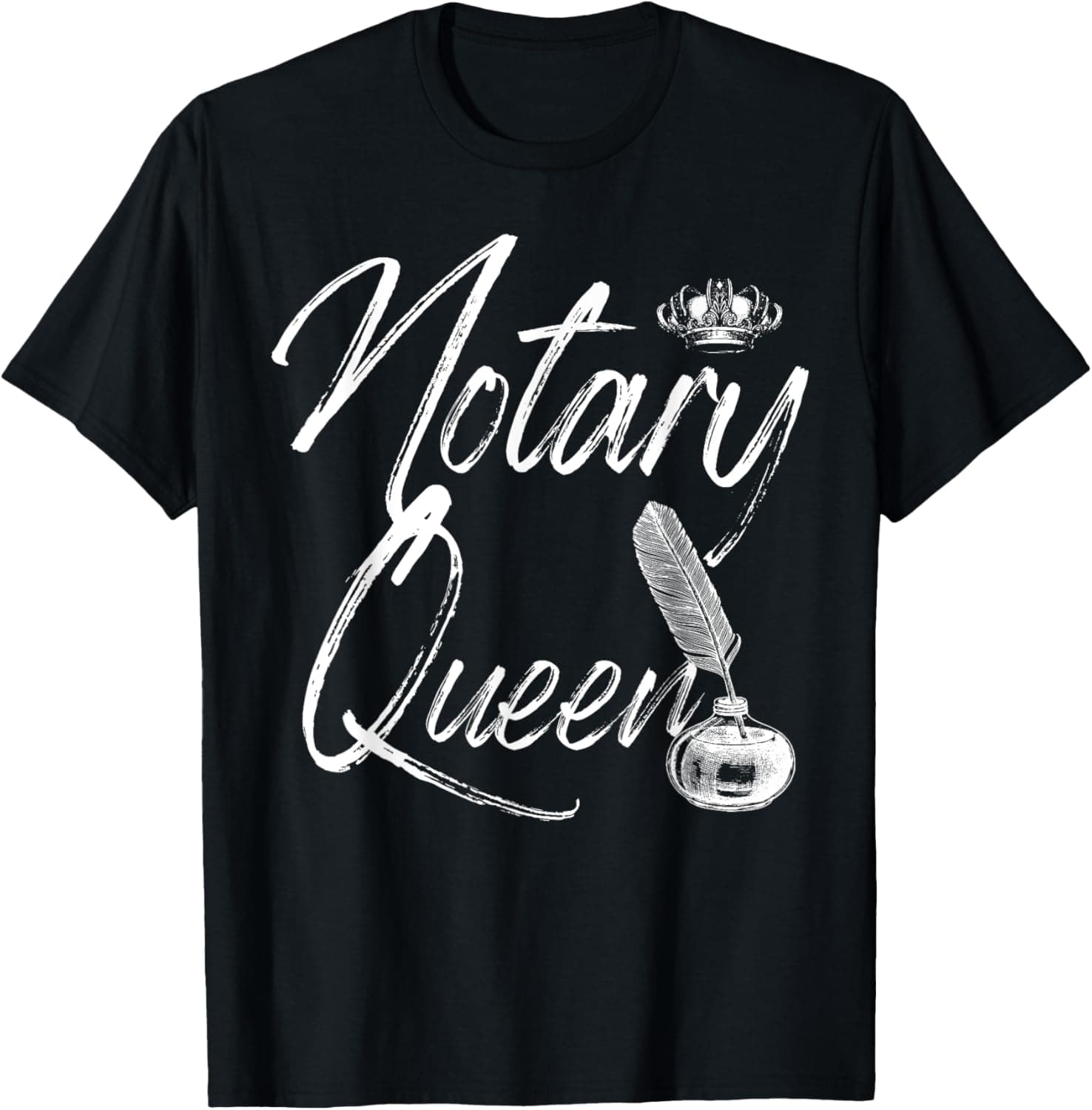 Notary Queen Notarize Funny Notary Public Signer Oath T-Shirt