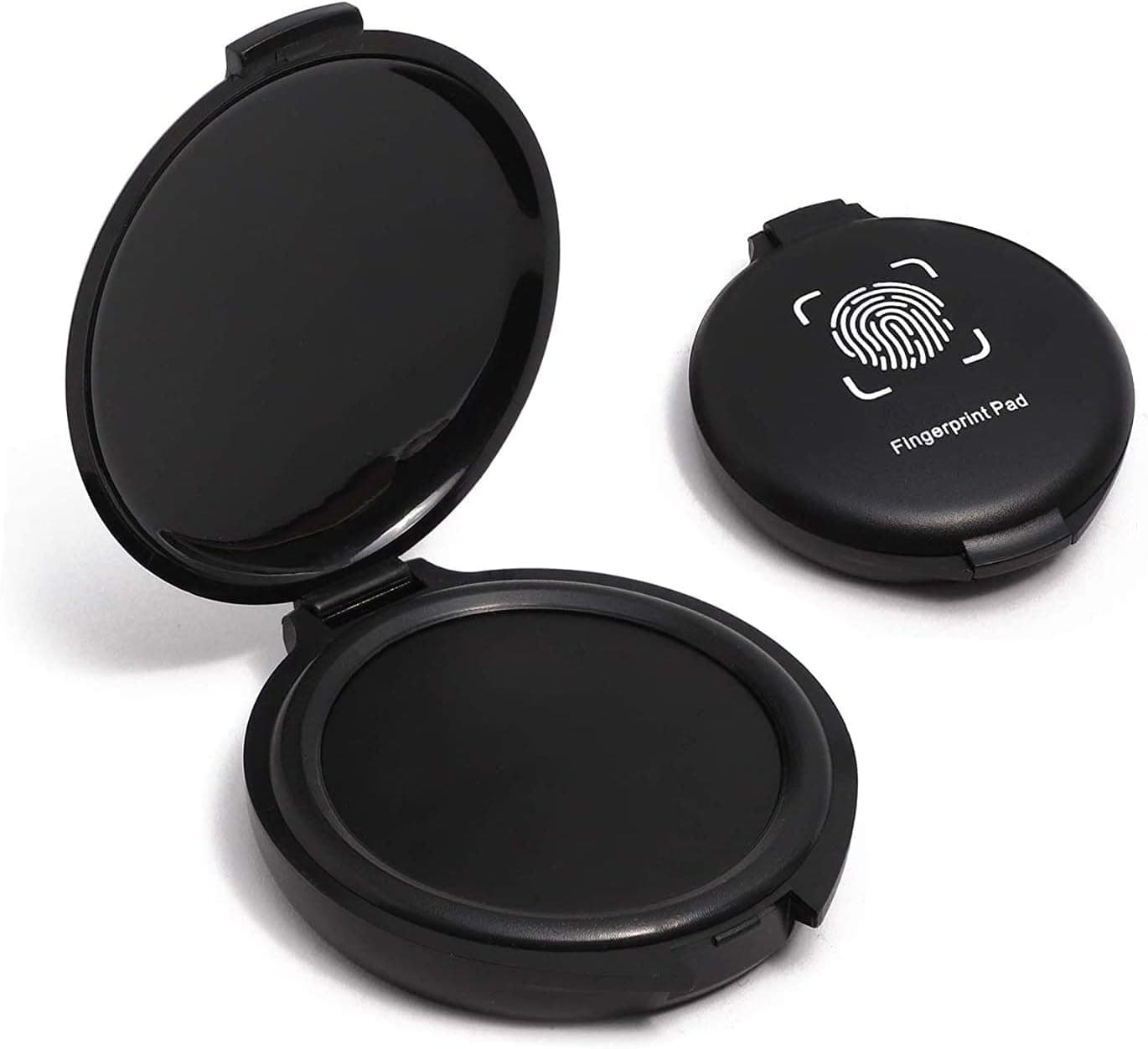 1 Pack Thumbprint Fingerprint Ink Pad Stamp Pad for Notary Supplies Identification Security ID Fingerprint Cards Law Enforcement Fingerprint Black Stamp Ink pad