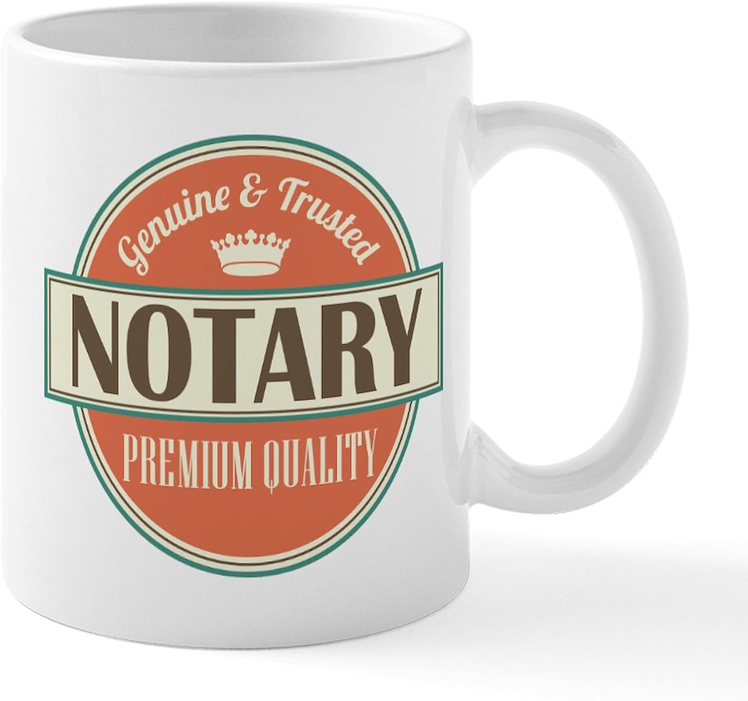 CafePress Funny Notary Public Logo Mugs 11 oz (325 ml) Ceramic Coffee Mug