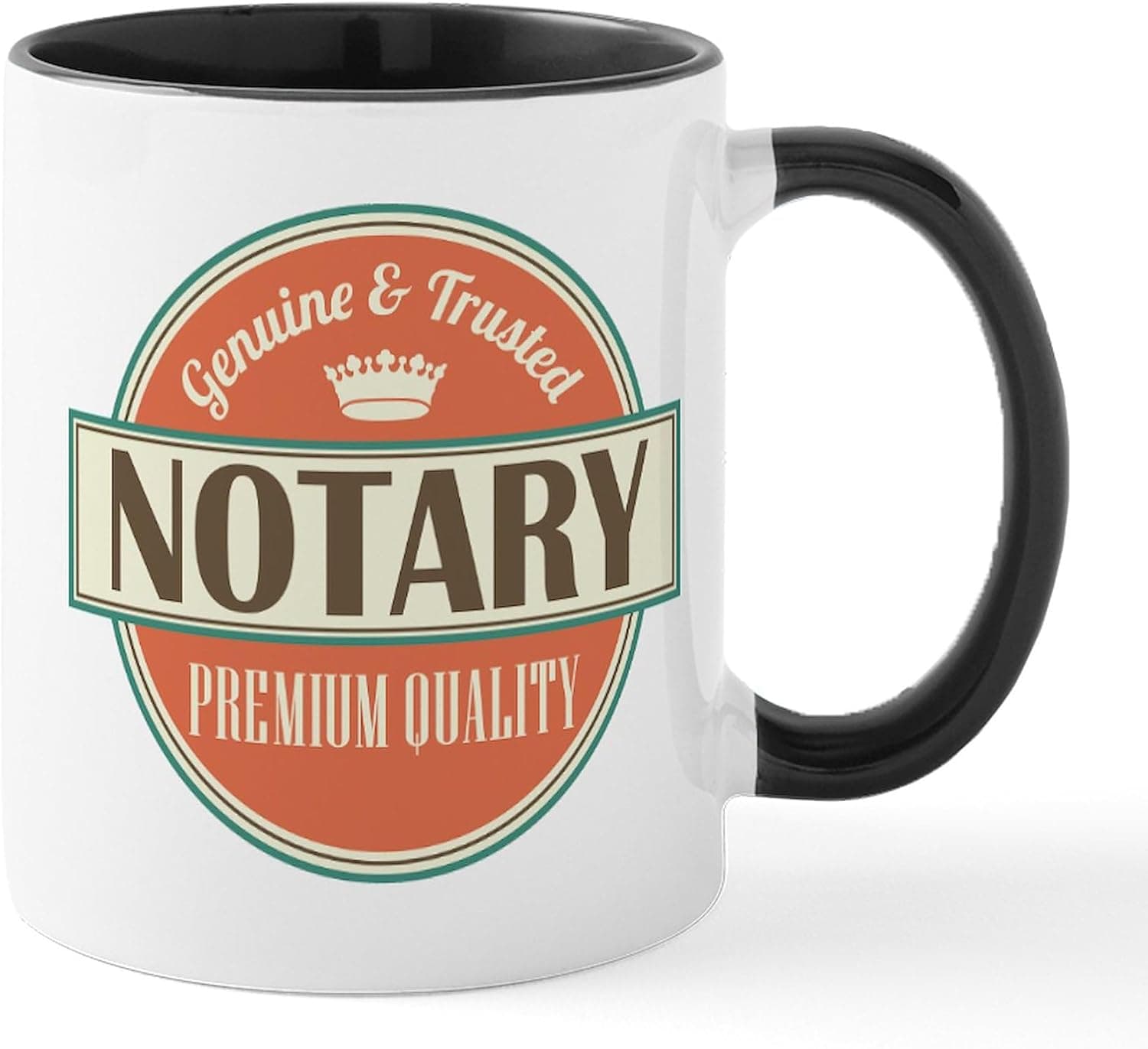 CafePress Funny Notary Public Logo Mugs 11 oz (325 ml) Ceramic Coffee Mug