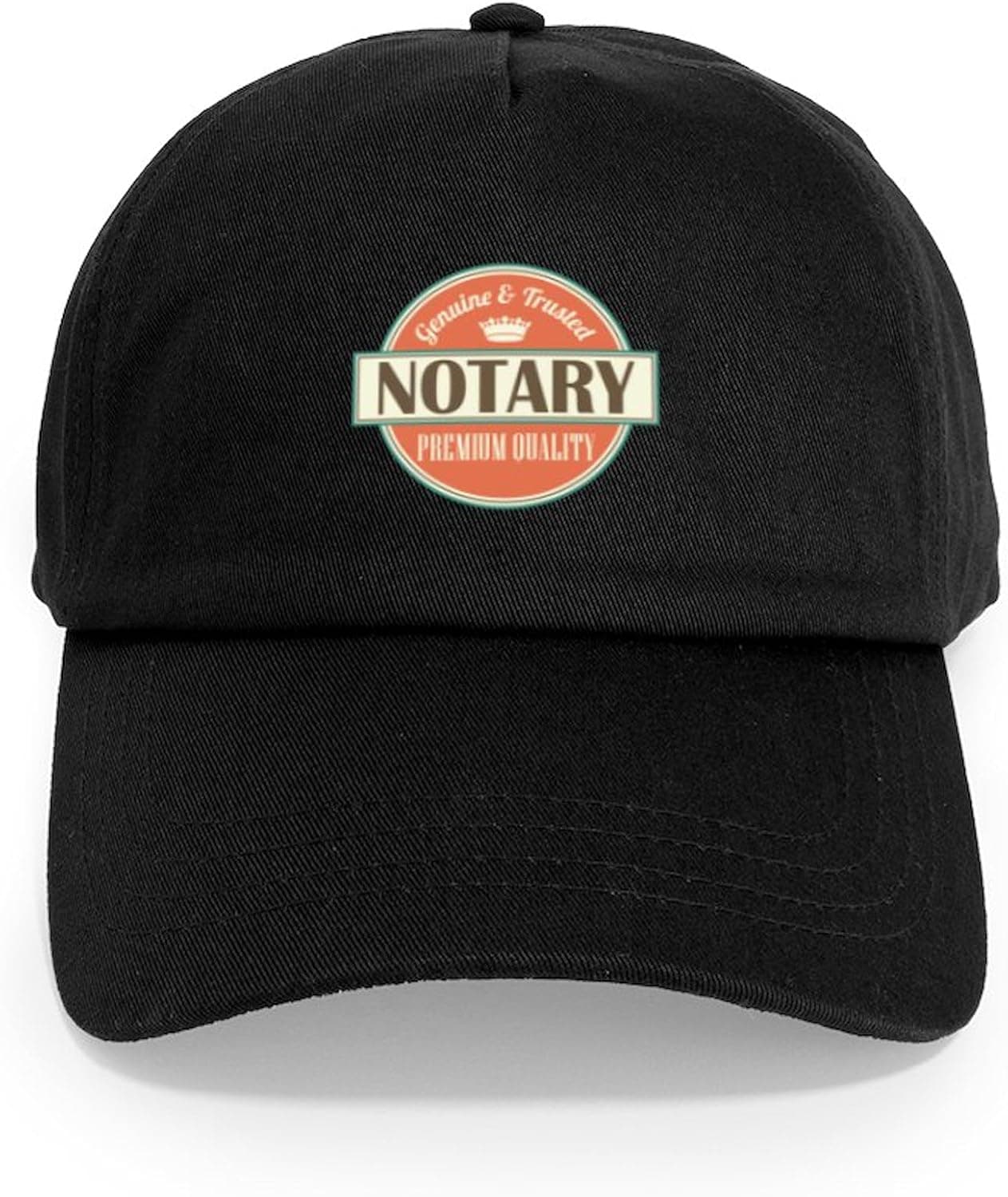 CafePress Funny Notary Public Logo Unique Adjustable Baseball Hat Black