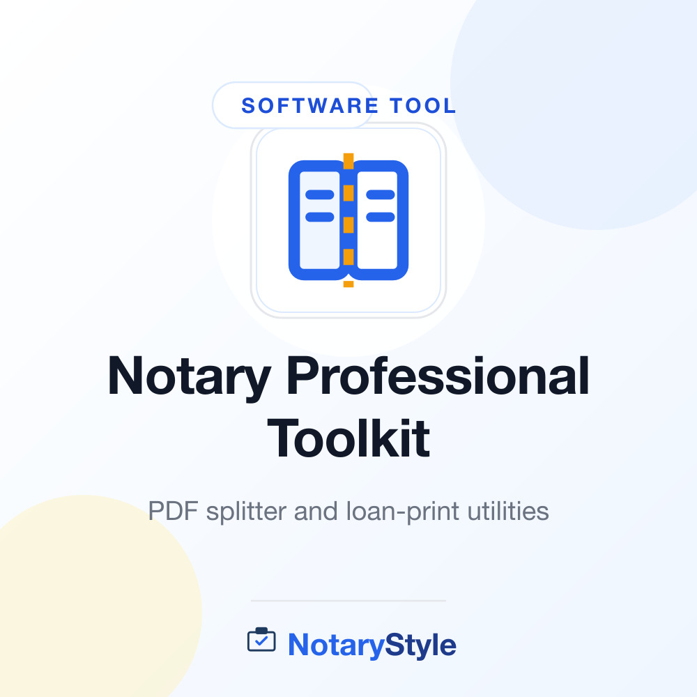 Notary Professional Toolkit (PDF Splitter)