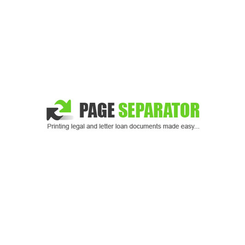 Page Separator — Loan Document Printing Software